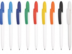 Ручка пластикова FILL WHITE з логотипом