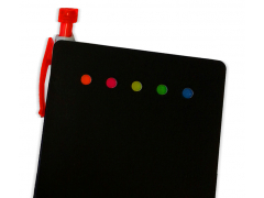 Блокнот А6 зі стікерами, кольорова обкладинка
