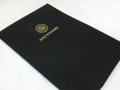 Папка А4 с клееным карманом из дизайнерского картона