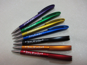 Ручка пластиковая INESS с нанесением логотипа