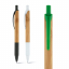 Бамбуковая ручка Bamboo с цветным клипом, печать